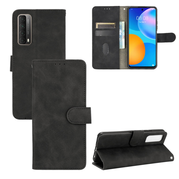 Solid Color Skin Feel Magnetic Buckle Horizontal Flip Calf Texture PU Leather Case with Holder & Card Slots & Wallet — view 25