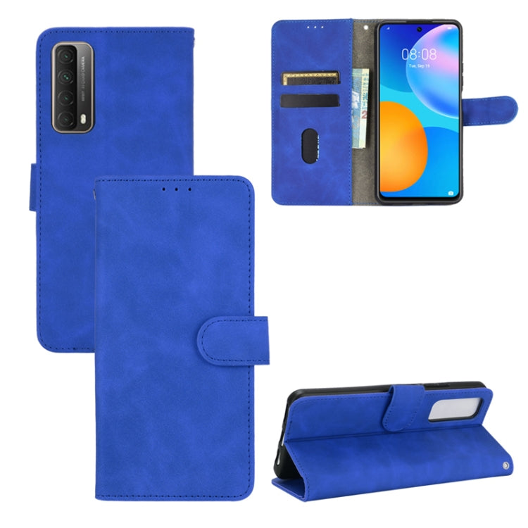 Solid Color Skin Feel Magnetic Buckle Horizontal Flip Calf Texture PU Leather Case with Holder & Card Slots & Wallet — view 26
