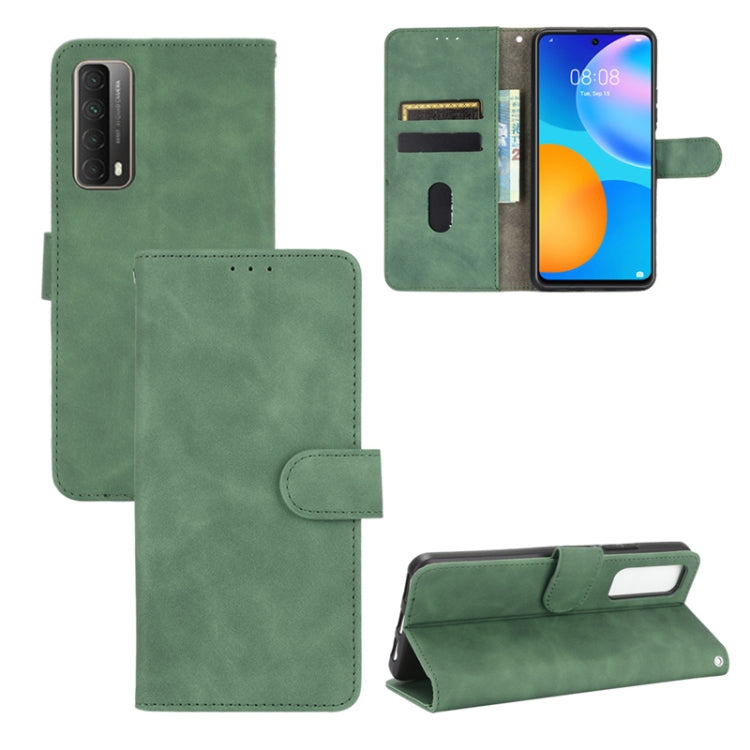 Solid Color Skin Feel Magnetic Buckle Horizontal Flip Calf Texture PU Leather Case with Holder & Card Slots & Wallet — view 27