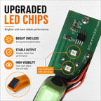 Solar Powered Nighttime Flashing Warning Light Strobe Warning Light