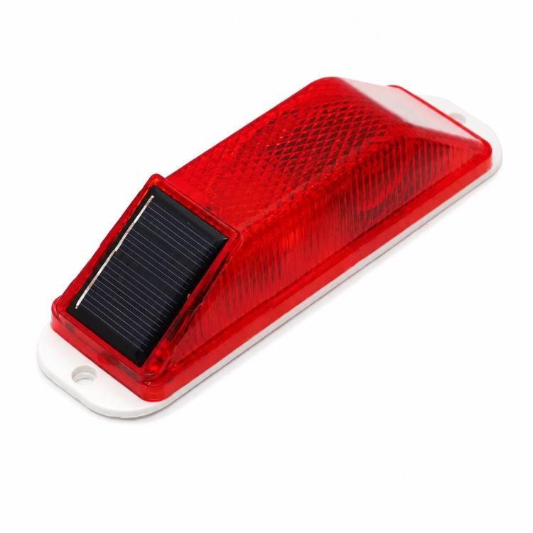 Solar Powered Nighttime Flashing Warning Light Strobe Warning Light — view 8