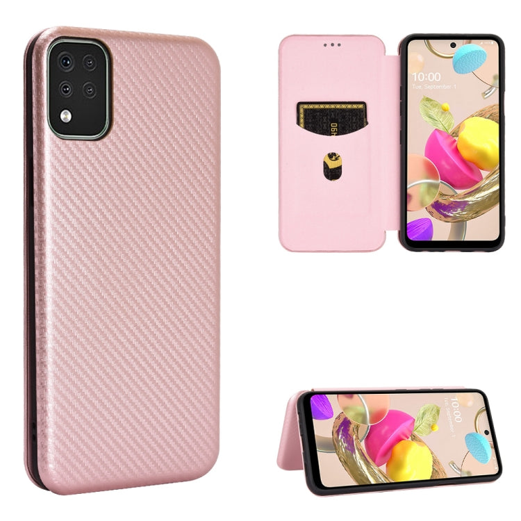 Carbon Fiber Texture Magnetic Horizontal Flip TPU + PC + PU Leather Case with Card Slot