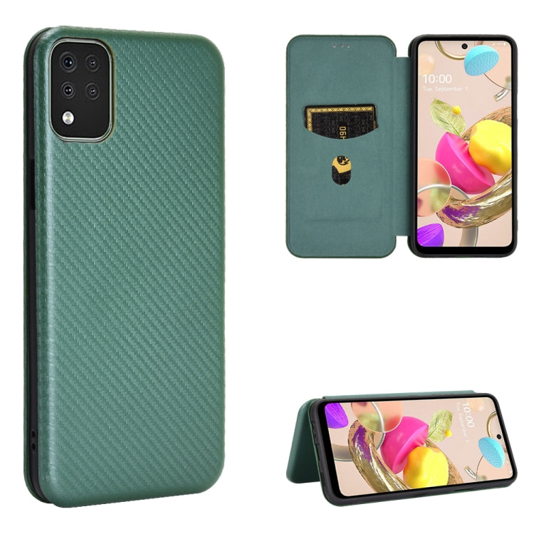 Carbon Fiber Texture Magnetic Horizontal Flip TPU + PC + PU Leather Case with Card Slot