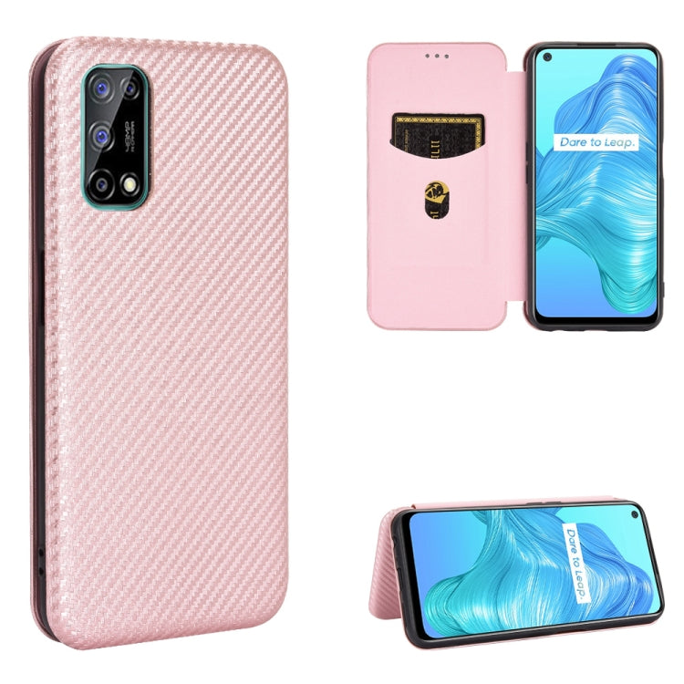 Carbon Fiber Texture Magnetic Horizontal Flip TPU + PC + PU Leather Case with Card Slot