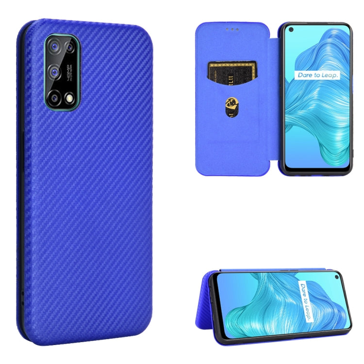 Carbon Fiber Texture Magnetic Horizontal Flip TPU + PC + PU Leather Case with Card Slot