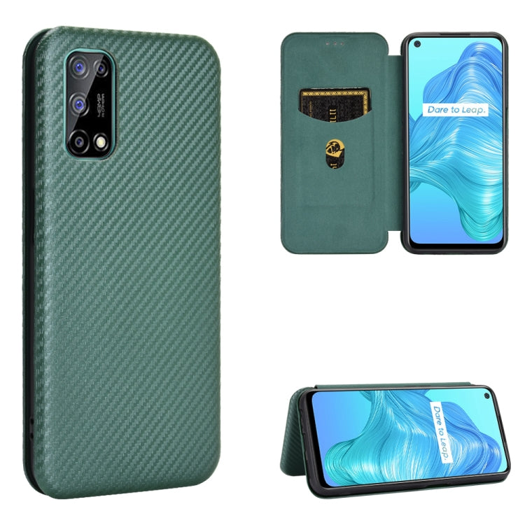 Carbon Fiber Texture Magnetic Horizontal Flip TPU + PC + PU Leather Case with Card Slot