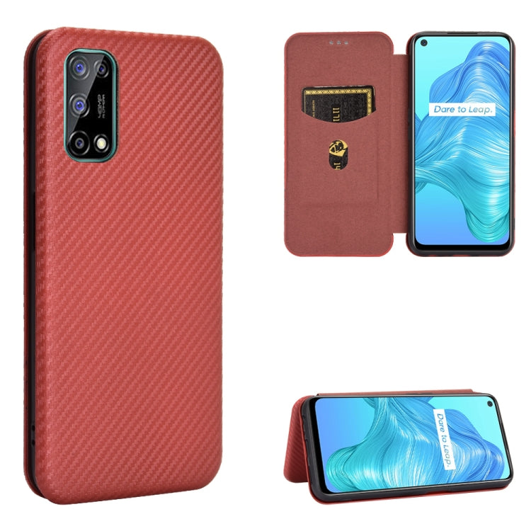 Carbon Fiber Texture Magnetic Horizontal Flip TPU + PC + PU Leather Case with Card Slot