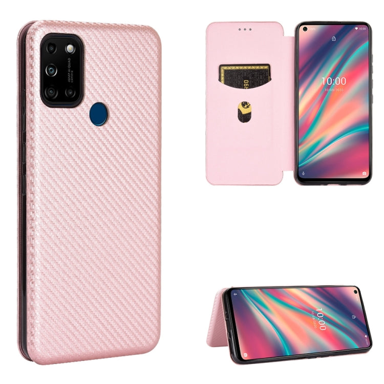 Carbon Fiber Texture Magnetic Horizontal Flip TPU + PC + PU Leather Case with Card Slot