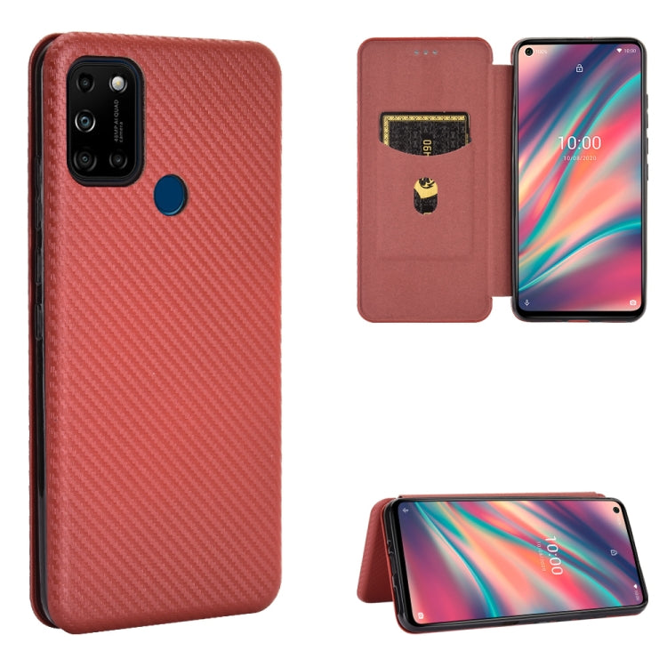 Carbon Fiber Texture Magnetic Horizontal Flip TPU + PC + PU Leather Case with Card Slot