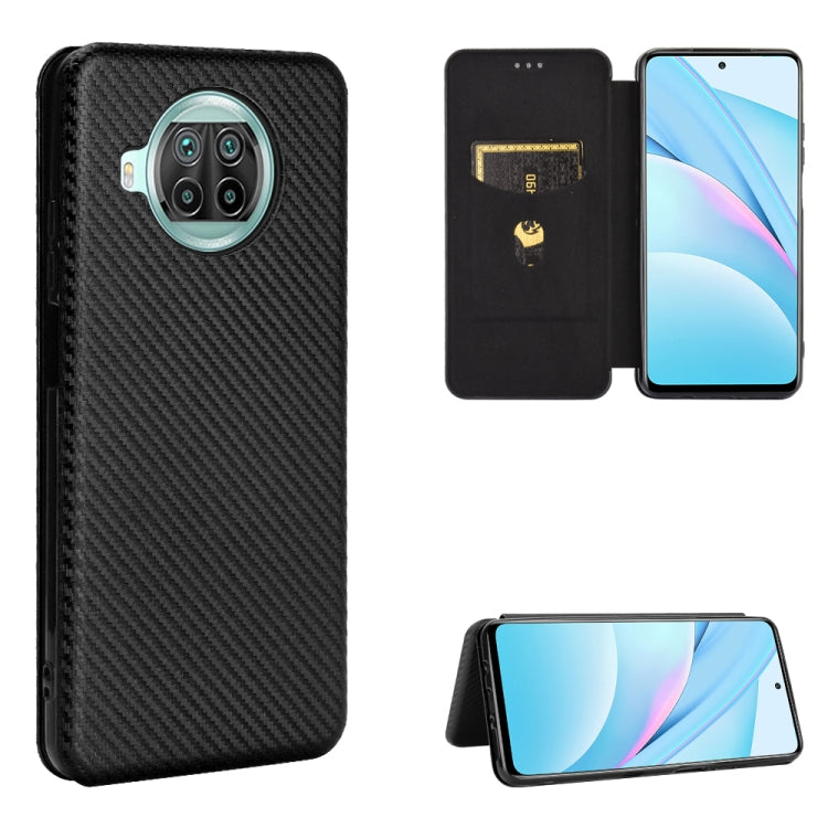 Carbon Fiber Texture Magnetic Horizontal Flip TPU + PC + PU Leather Case with Card Slot