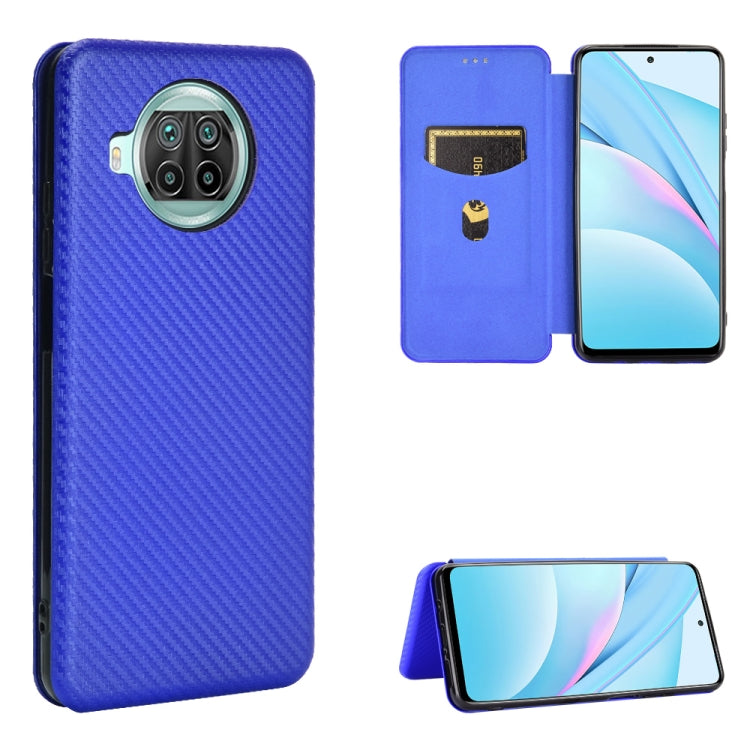 Carbon Fiber Texture Magnetic Horizontal Flip TPU + PC + PU Leather Case with Card Slot