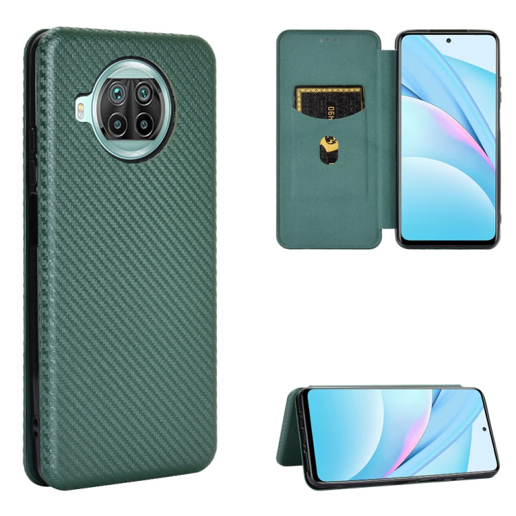 Carbon Fiber Texture Magnetic Horizontal Flip TPU + PC + PU Leather Case with Card Slot