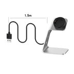 For Garmin Forerunner 745 / Venu Sq / Fenix 6 Universal Aluminum Alloy Magnetic Charger Holder with Chip Protection, Support Fast Charging