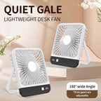 SL615 Thin Body Digital Display Desktop Cooling Fan — White