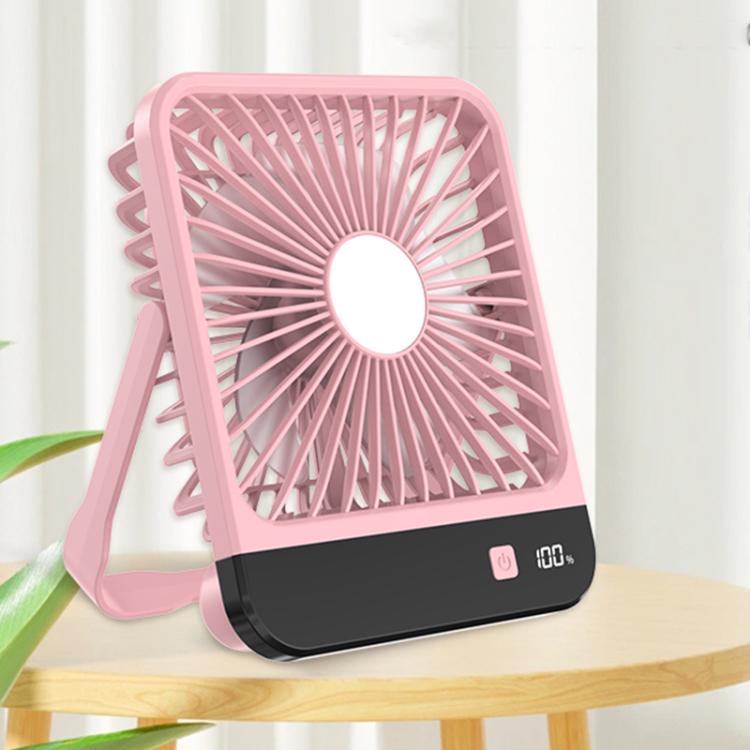 SL615 Thin Body Digital Display Desktop Cooling Fan — Pink