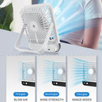 SL615 Thin Body Digital Display Desktop Cooling Fan — view 6