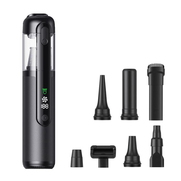 16000Pa Cordless Handheld Car Vacuum Cleaner — Black