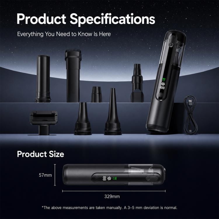 16000Pa Cordless Handheld Car Vacuum Cleaner — view 15