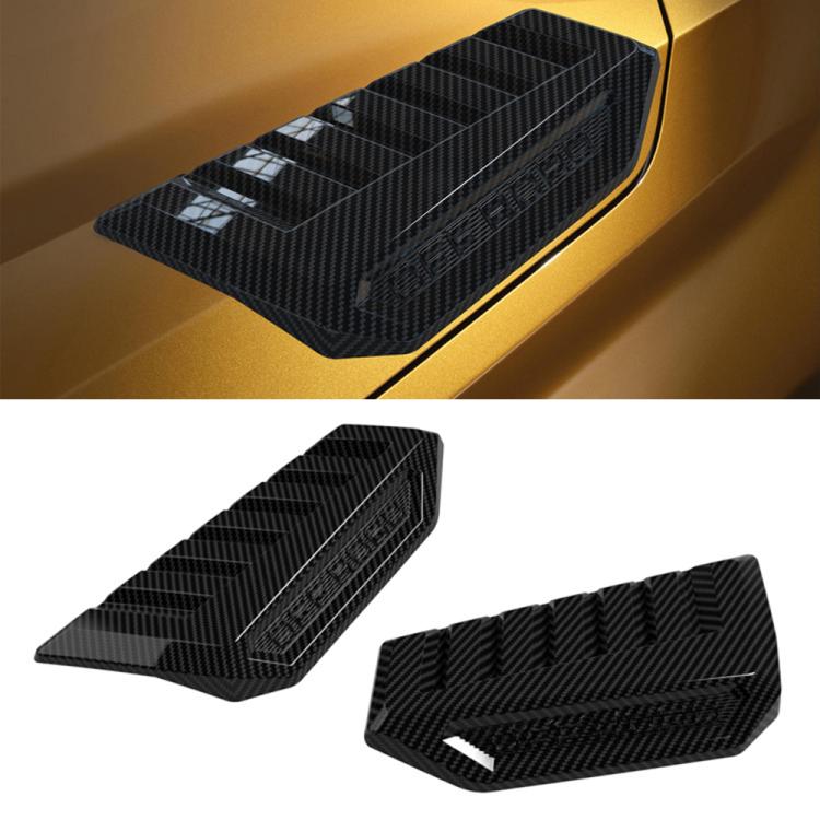Car Engine Protect Cap Cover Decorative Strip For 2026 Hilux Travo — Carbon Fiber