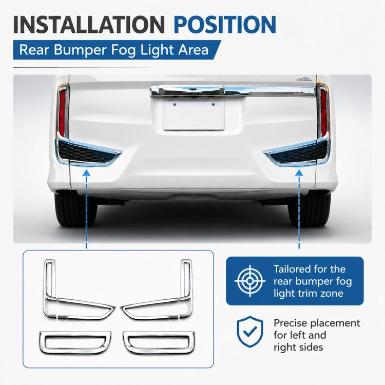 Bumper Fog Lamp Decorative Strip For Honda STEPWGN SPADA — view 3