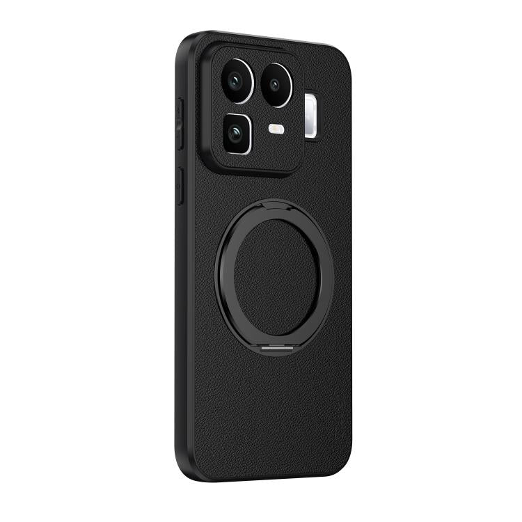 Goatskin Vegan Leather Magnetic Phone Case With 360 Degree Rotating Holder — view 10