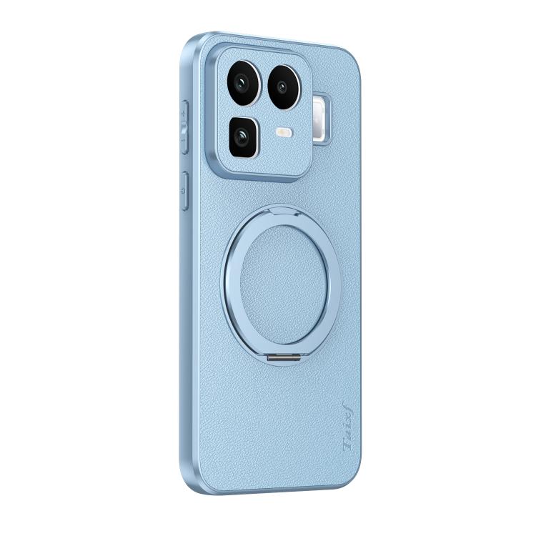 Goatskin Vegan Leather Magnetic Phone Case With 360 Degree Rotating Holder — view 11