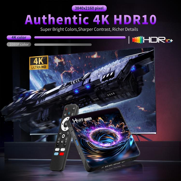 HS89 Pro 15 Android 14 Smart TV Set Top Box, RK3539 Quad-Core Cortex-A55