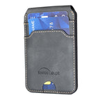 BFK41 Metal Hinge Vertical RFID Magnetic Leather Card Bag