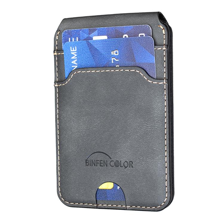 BFK41 Metal Hinge Vertical RFID Magnetic Leather Card Bag