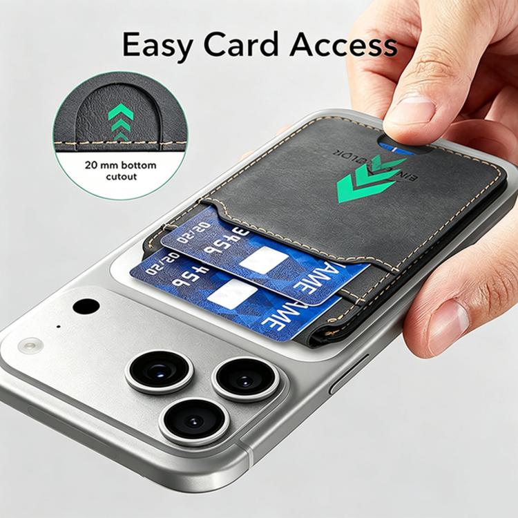 BFK41 Metal Hinge Vertical RFID Magnetic Leather Card Bag