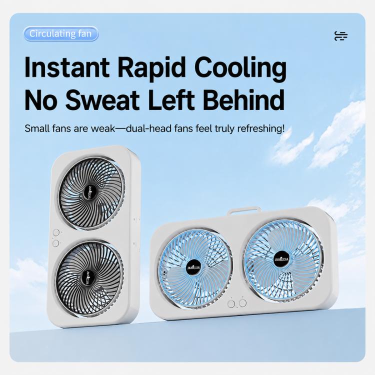 F8 Dual-Head Desktop Air Circulation Cooling Fan — view 14