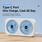 F8 Dual-Head Desktop Air Circulation Cooling Fan — view 16