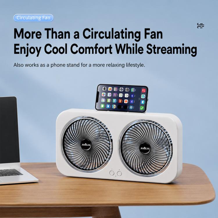F8 Dual-Head Desktop Air Circulation Cooling Fan — view 19