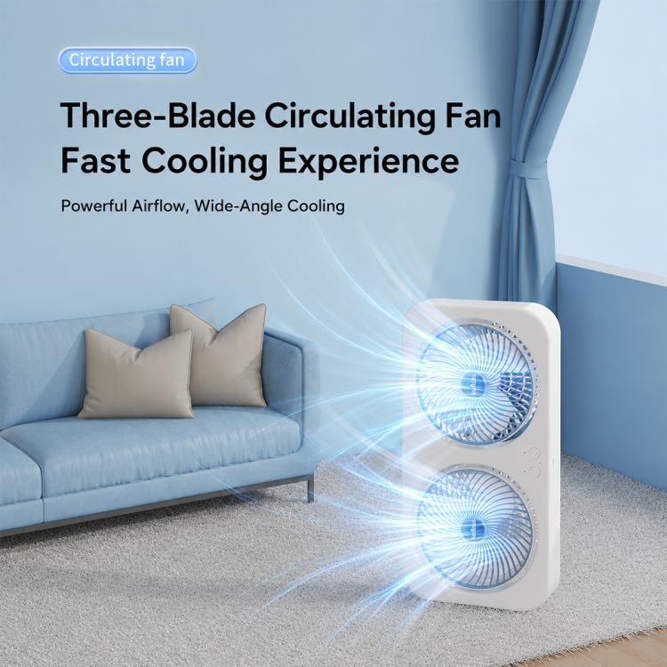 F8 Dual-Head Desktop Air Circulation Cooling Fan — view 12