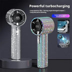 S5 Bling Rhinestone High-speed Handheld Fan — view 5