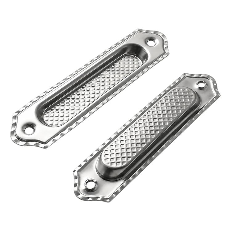 Stainless Steel Recessed Flush Pull Handle for Sliding Doors, Cabinets and Drawers — Small