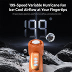 K22 Digital Display High-Speed Cooling Handheld Fan — view 6