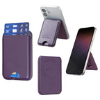 BFK52 Magnetic 3 Card Vegan Leather Card Bag