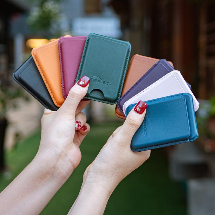 BFK52 Magnetic 3 Card Vegan Leather Card Bag