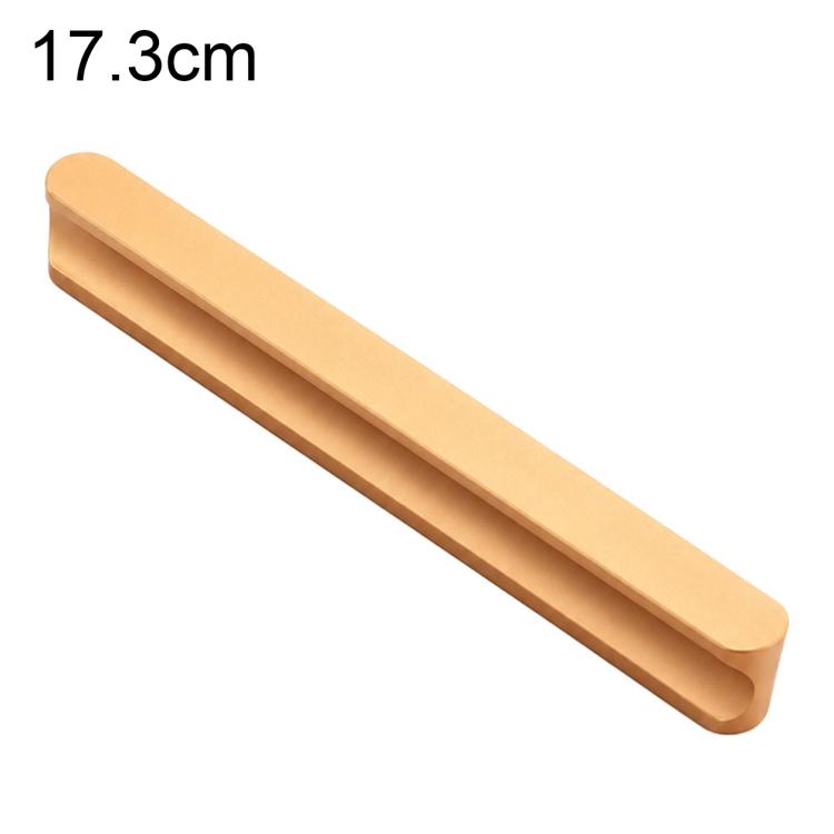 Aluminum Alloy Wardrobe Door Handles Furniture Hardware Accessories — Black