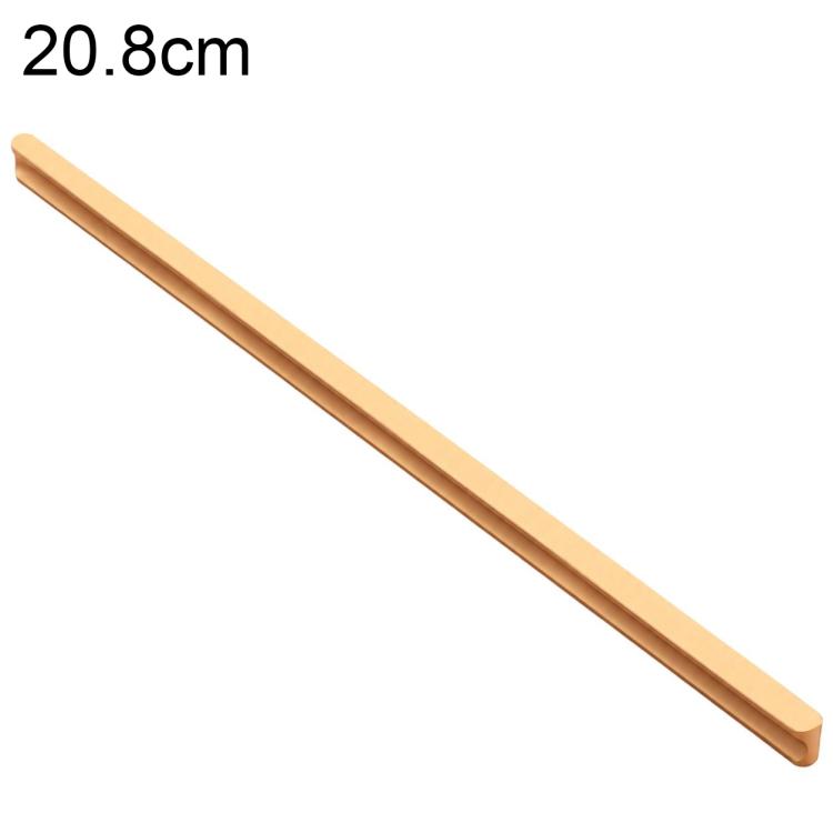 Aluminum Alloy Wardrobe Door Handles Furniture Hardware Accessories — Gold