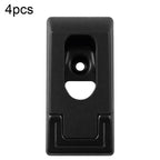 4pcs/Pack Thickened Closet Rod Support Brackets, Wardrobe Clothes Rail End Holders