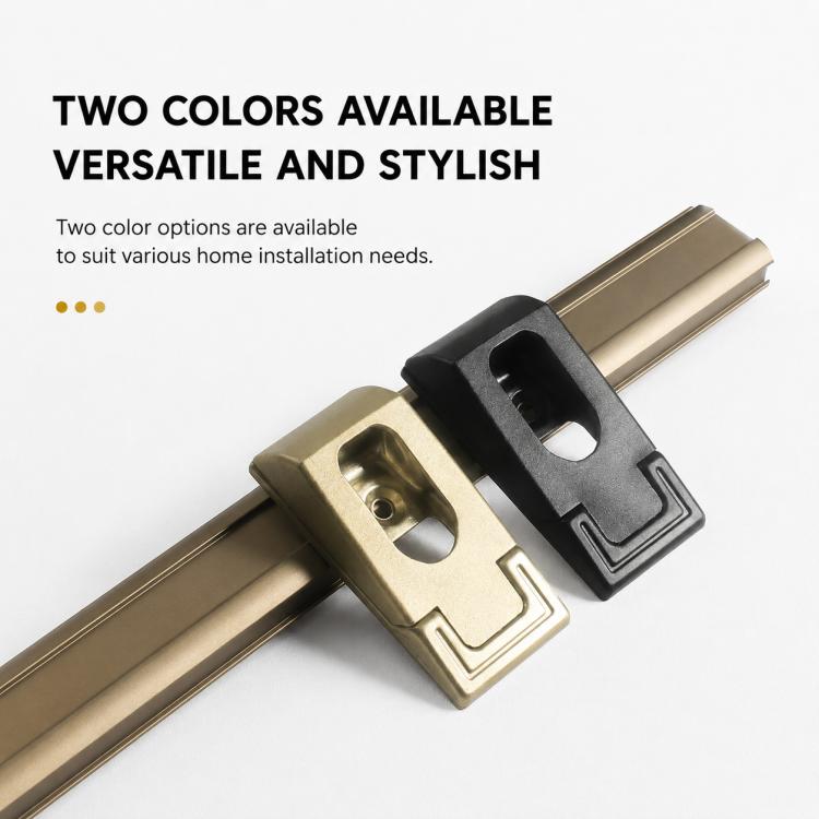 4pcs/Pack Thickened Closet Rod Support Brackets, Wardrobe Clothes Rail End Holders — view 11