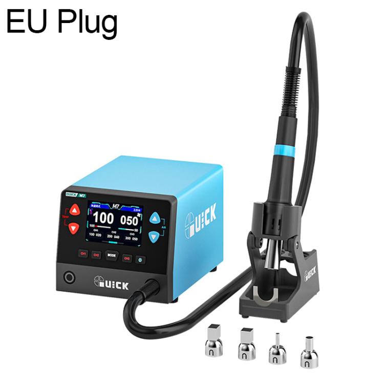 QUICK M7 1000W 9-Channel HD Digital Display Intelligent Hot Air Gun Desoldering Station
