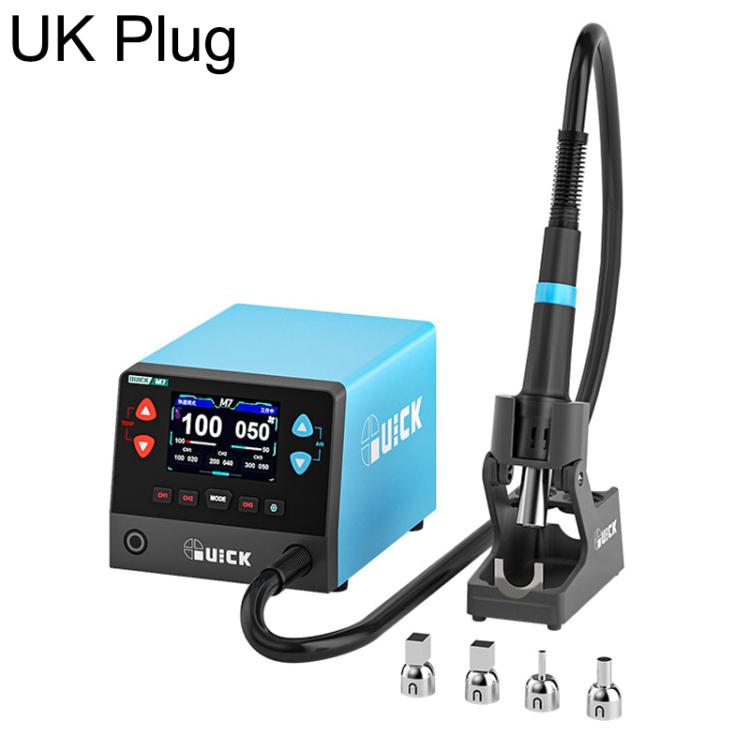 QUICK M7 1000W 9-Channel HD Digital Display Intelligent Hot Air Gun Desoldering Station — AU Plug