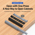 Slim Design Cabinet Door Rebound Catch, Furniture Hardware Accessories — Grey