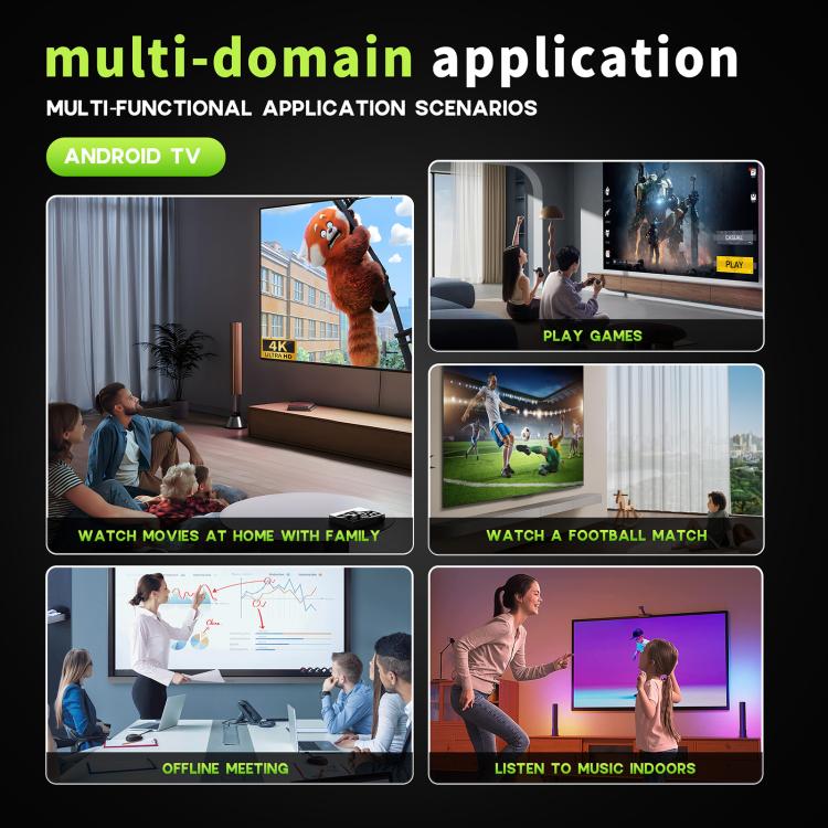 HS86 MINI 13 Android 14 Wifi 6 BT 5.4 4K TV Box
