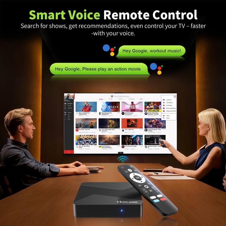 HS86 MINI 13 Android 14 Wifi 6 BT 5.4 4K TV Box