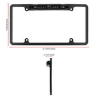 Car Waterproof HD Infrared Night Vision Backup Camera US Standard License Plate Frame