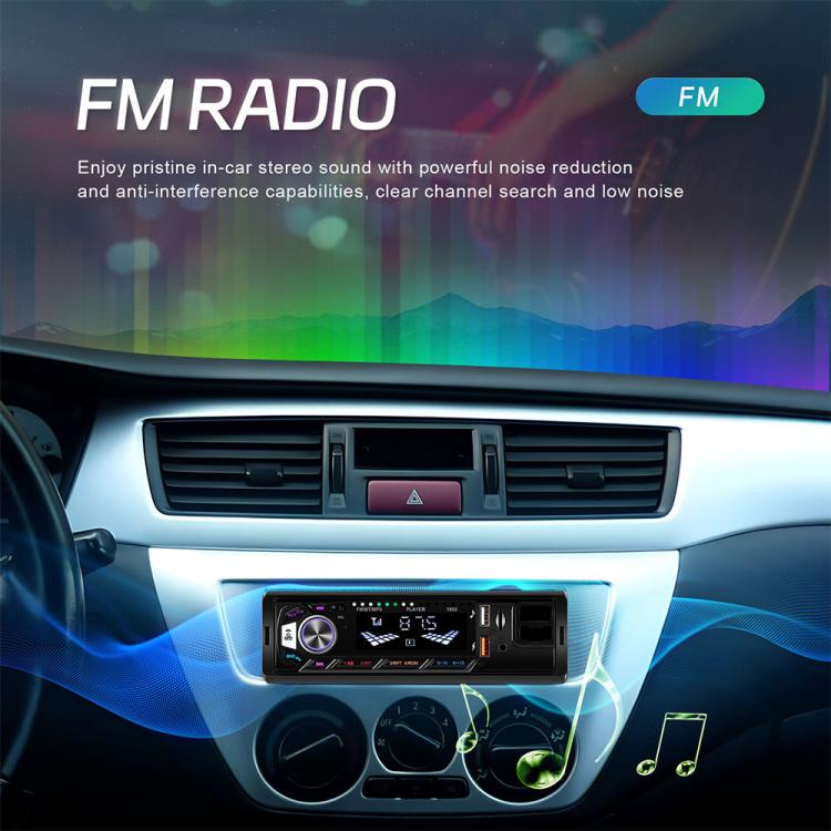 Universal Single-DIN Car MP3 Player with Phone Holder